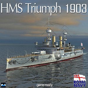 HMS Triumph 1903 World War 1 Dreadnought Battleship