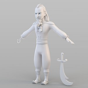 captain pirate 3D model