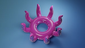 inflatable octopus 3D