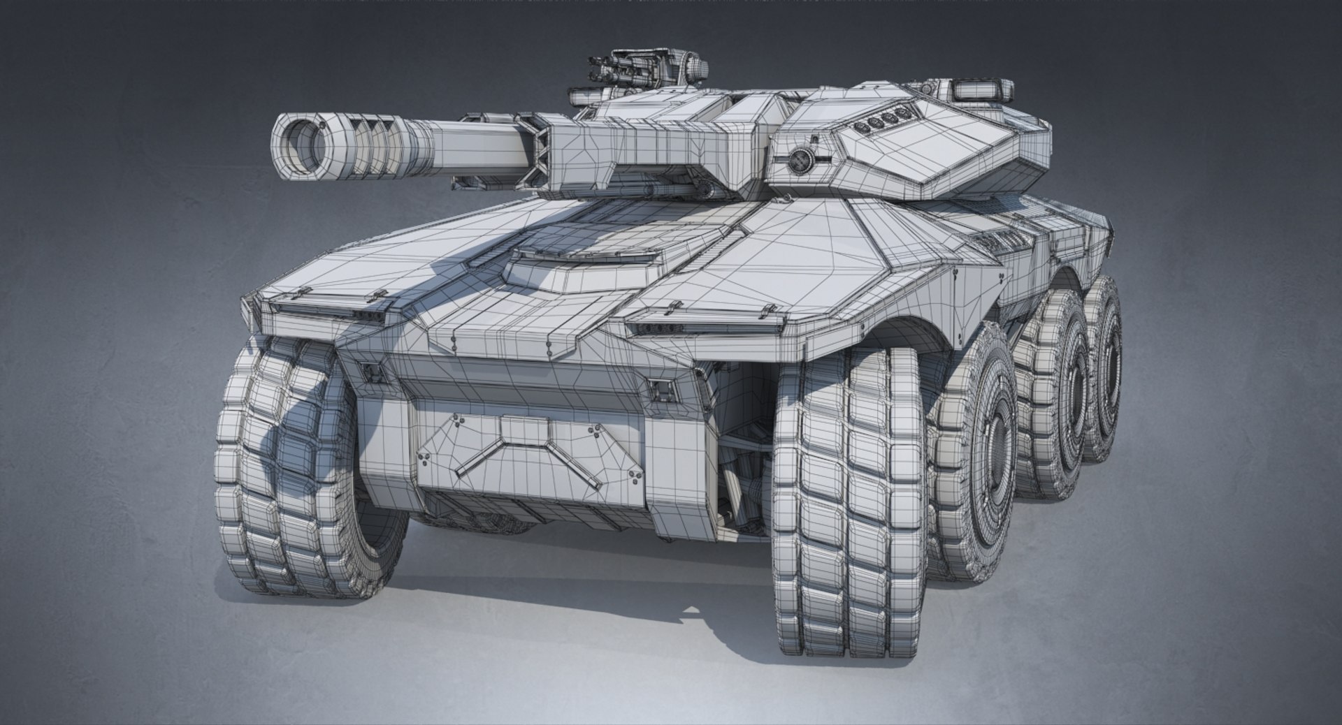 Sci-fi Apc Desert Concept 3D - TurboSquid 1391328