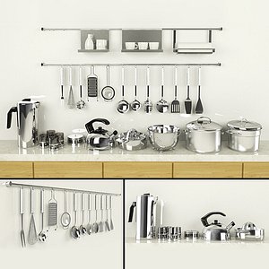 Utensils & Pans + Teapots Set