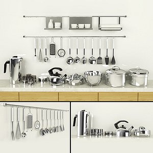 Utensils & Pans + Teapots Set