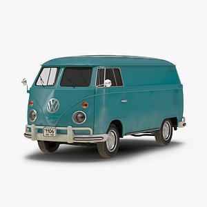 3d model volkswagen type 2 panel