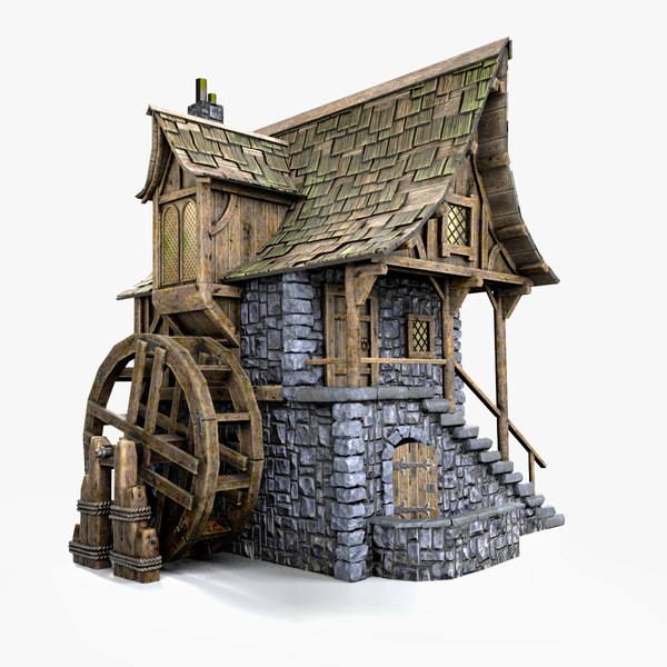 Moinho de vento medieval Modelo 3D $19 - .blend - Free3D