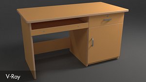 3D model work desk