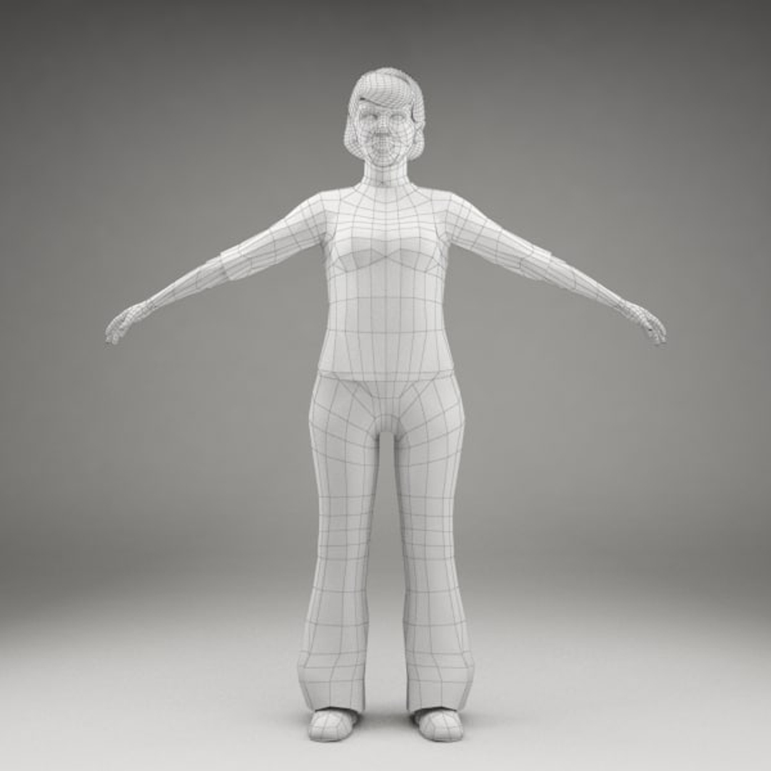 metropoly characters rigged human 3d model