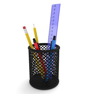 pencil pen holder 3D model