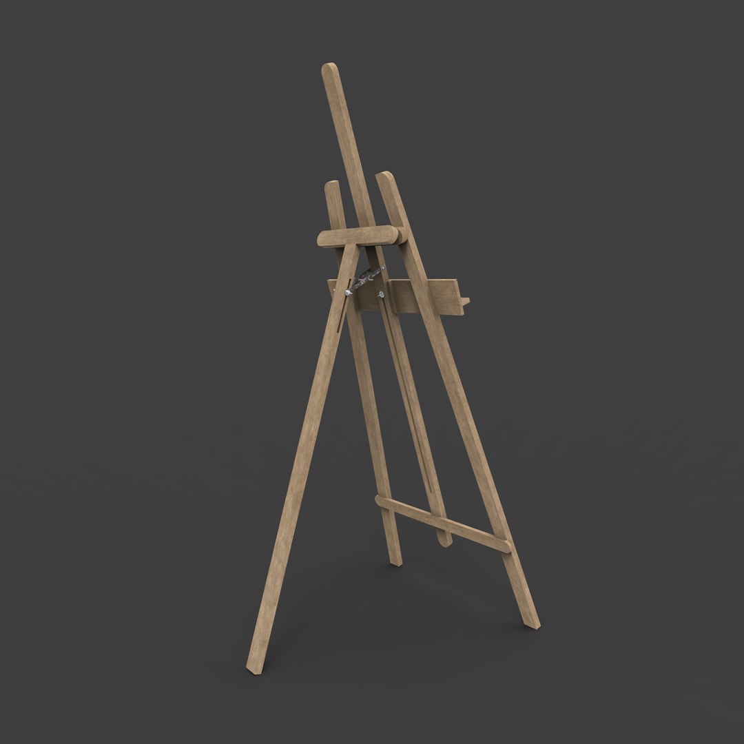 3D Model Easel Rigged TurboSquid 1420767