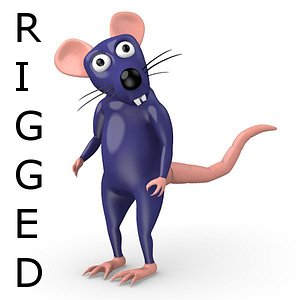 cartoon rat - rigged