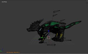 dragon rigged 3d model