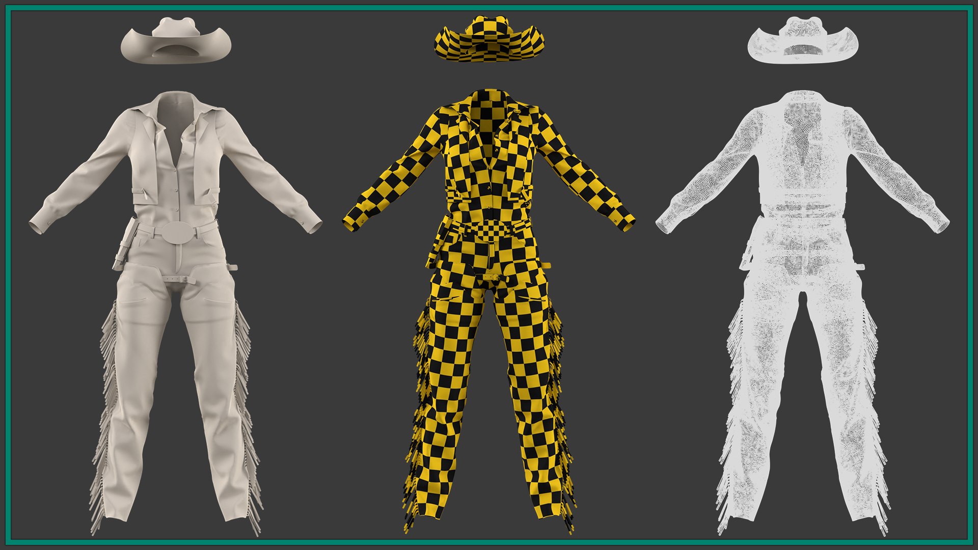female cowboy outfit with texture 3D https://p.turbosquid.com/ts-thumb/12/8CiSjf/7Q/6/jpg/1731591498/1920x1080/fit_q87/f61ffb1f8537dbe3ec0b9b0b08a705ab5688cbd2/6.jpg