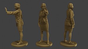 3D CzechoSlovak Female Communist Police FCCP1 5