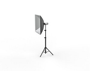 3D softbox with flash 3D model model