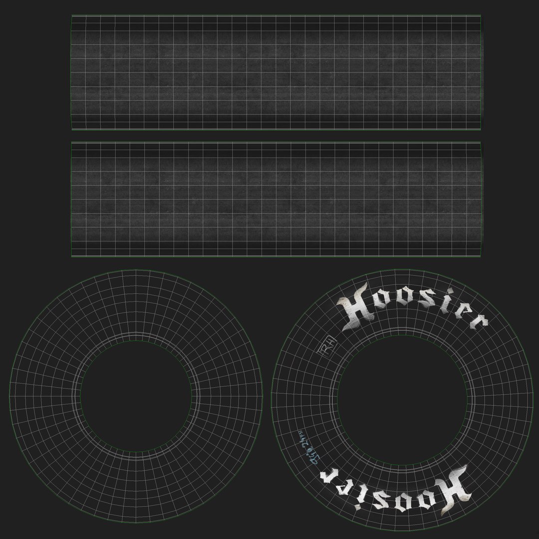 Tire Hoosier Wheel Magnum 3D Model - TurboSquid 1463797