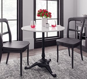 3D potterybarn rae marble bistro model