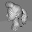 Penteado com rabo de cavalo estilo bufante retrô - Renderização de jogo