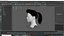 Penteado com rabo de cavalo estilo bufante retrô - Renderização de jogo