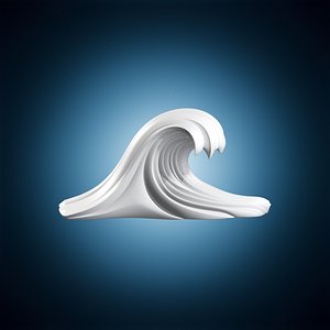 Wave Sculpture for Decoration