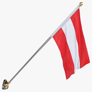Austria Cloth Flag Wall Mount Animated Loop