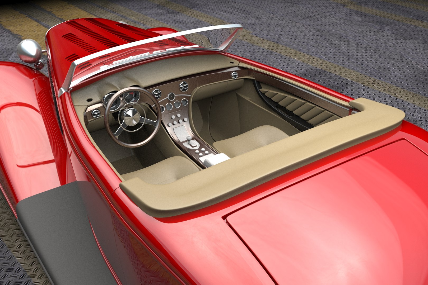 Hot Rod 1933 Custom Roadster 3D Model - TurboSquid 1967930