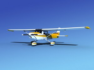 3d model propeller cessna 152