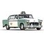 Checker Taxicab 1982 딱딱한 3D 모델