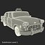 Checker Taxicab 1982 딱딱한 3D 모델