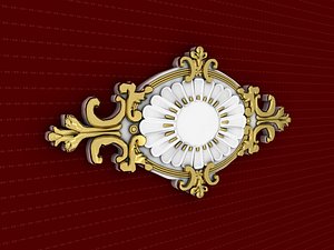 rosette decorative molding model