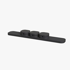Magnetic Cable Organizer Set - Desk Cable Clip Holder Black