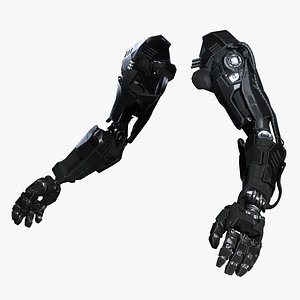 Cybernetic Arm Prosthetic  Realistic 3D Model