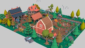 3D cartoon farm20220128 model
