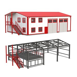 Fire Station n1 3D model
