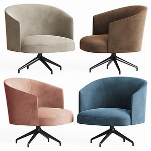 lena swivel lounge chair 3D model