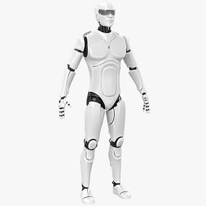 3D Male Cyborg Robot