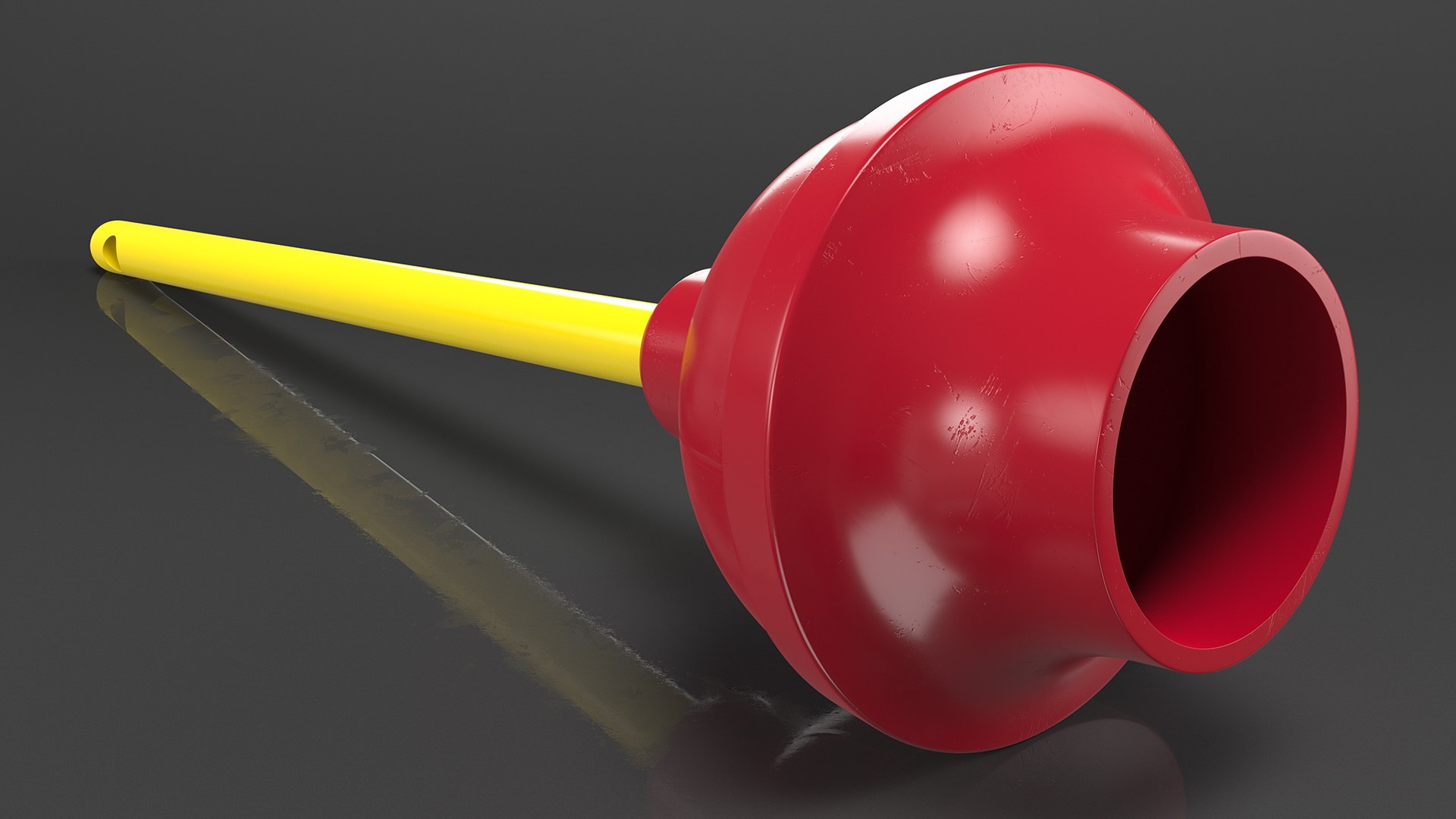 3D Duty Flange Toilet Plunger TurboSquid 1713298