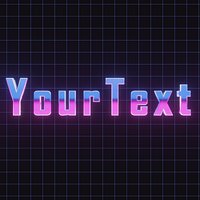 Editable 80s Chrome Text