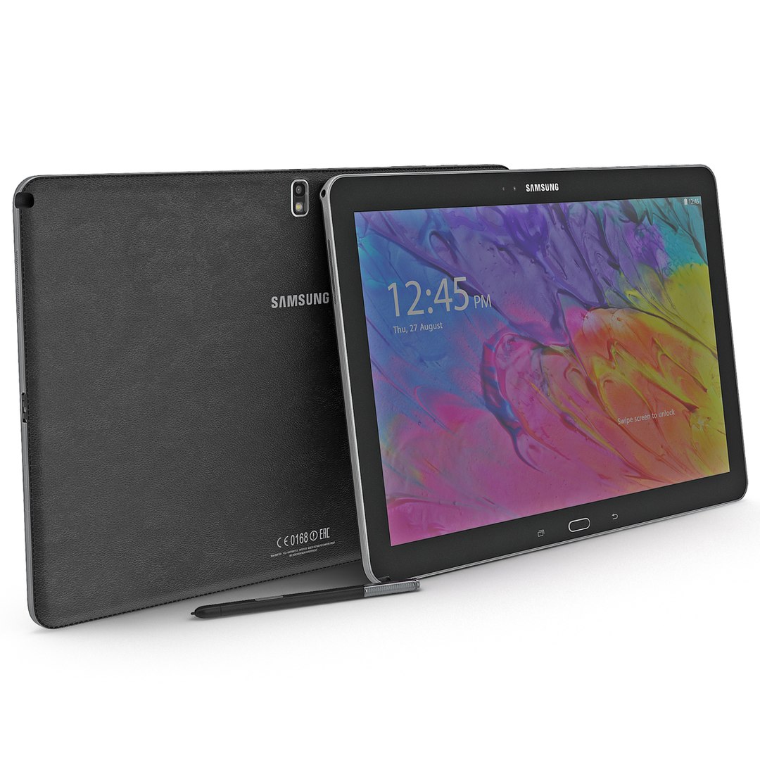 Samsung Galaxy Note Pro 12.2 Black 3D Model 3D model preview
