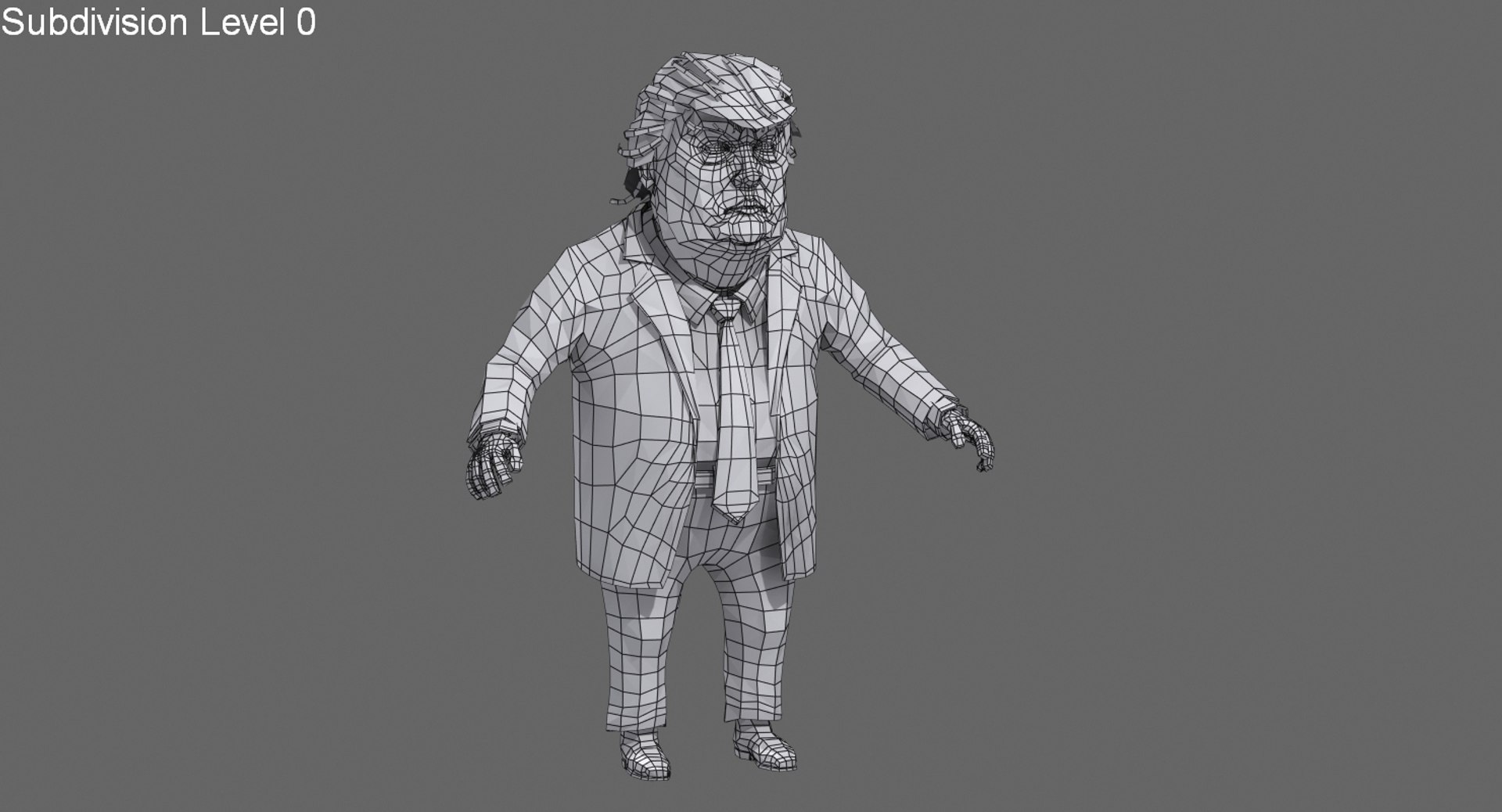 rigged cartoon donald trump 3d max https://p.turbosquid.com/ts-thumb/13/BSW7GM/DIzo2Mls/trump_renderwire02/jpg/1457822758/1920x1080/fit_q87/a0ee5fd960ed1c41d515d71c4baa5d23666a08d7/trump_renderwire02.jpg