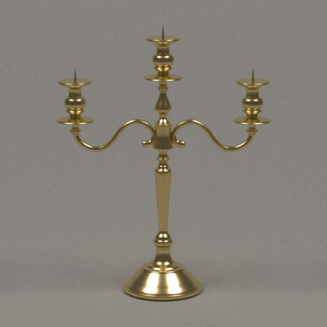 3d Old Candlestick
