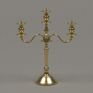 3d old candlestick