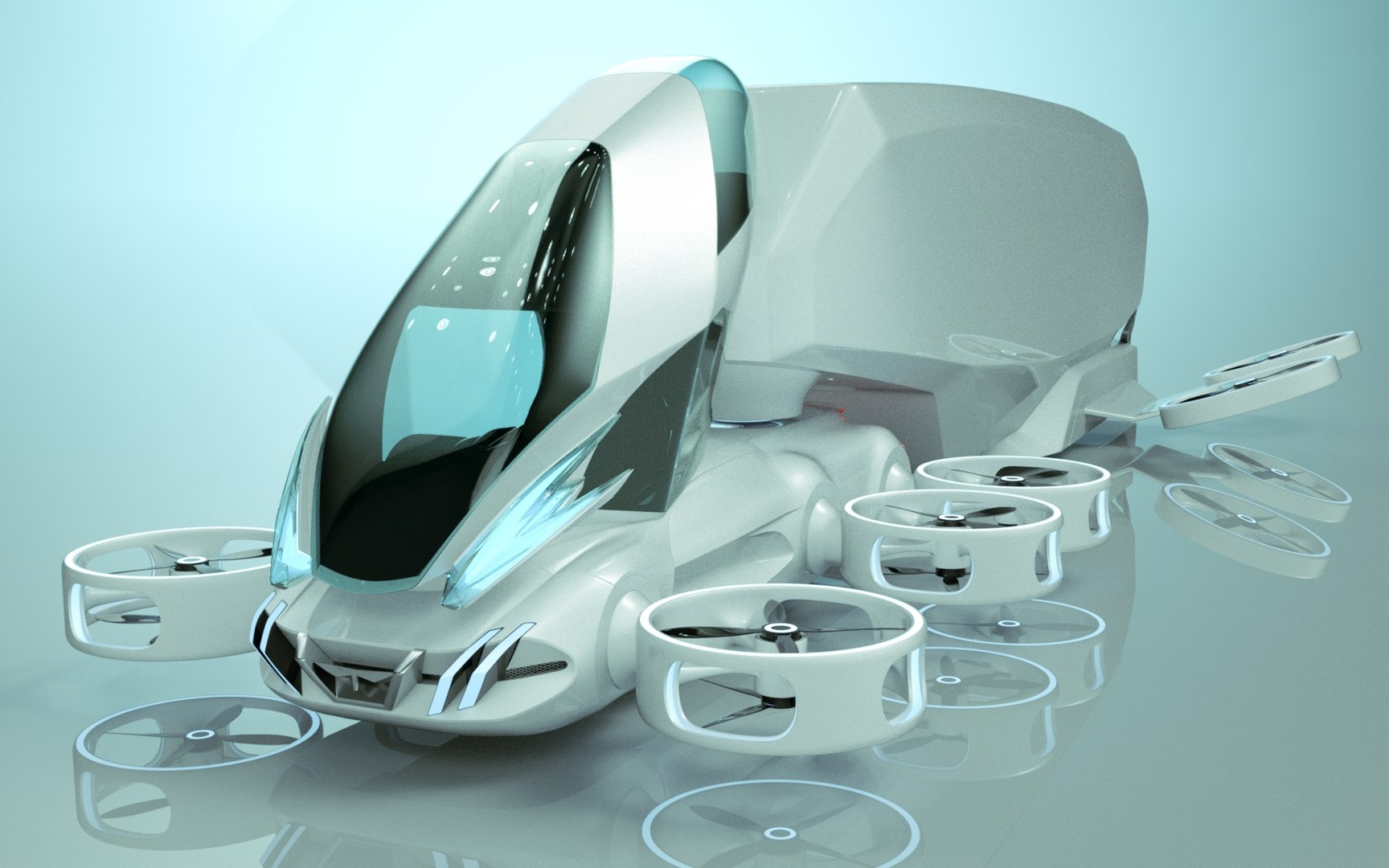 5 In 1 Cheap And Cool Copter Truck Collection 3D Model - TurboSquid 2185583
