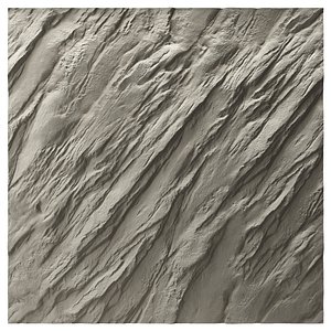 Stone Wall Rock Cliff 03 3D model
