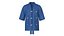 Camisa utilitária masculina de manga curta estilo quimono jeans