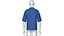 Camisa utilitária masculina de manga curta estilo quimono jeans