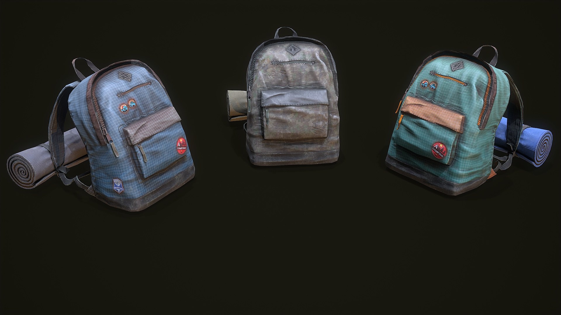 Camping Backpack 1 3D - TurboSquid 2126168