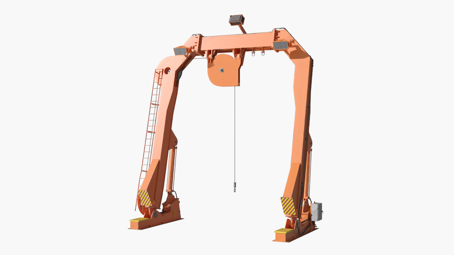 3D U-Frame Crane Marine Lifting Equipment Rigged Model - TurboSquid 2387121