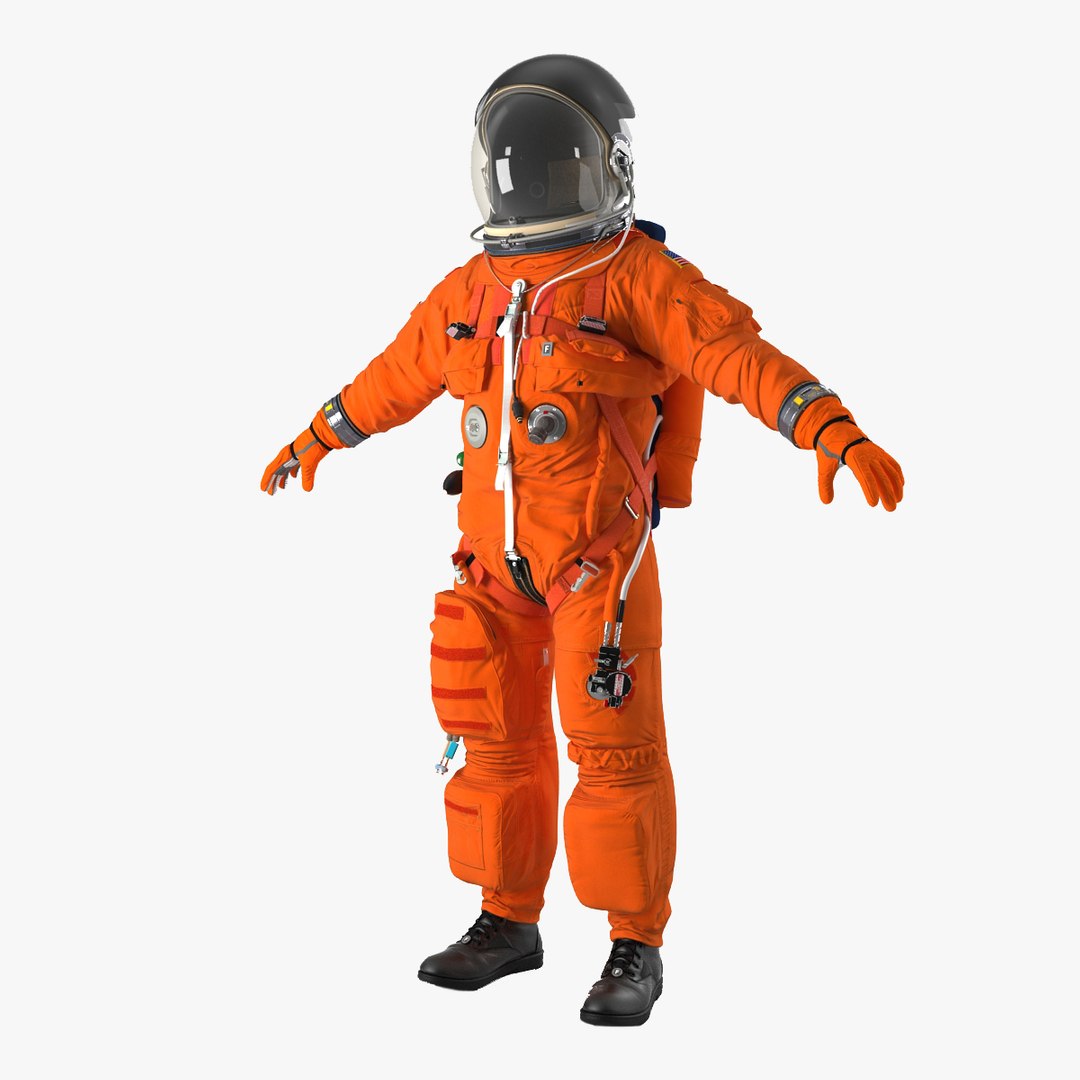 US Advanced Crew Escape Suit ACES Rigged 3D model preview