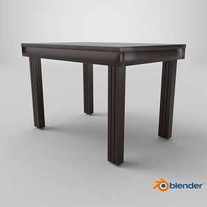 Realistic Wooden Table 3D Model Low Poly PBR Furniture Asset for Interior  Games VRAR and Archit