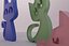 Chats en plastique