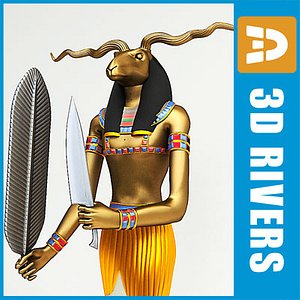egyptian khnum 3d model